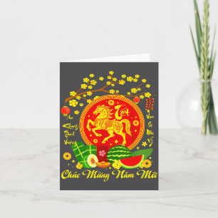 Vietnamese Lunar New Year 2026 Tet Viet Chuc Mung Card
