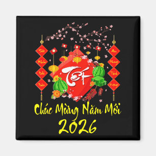 Vietnamese Lunar New Year 2026 Tet Viet Chuc Mung  Magnet