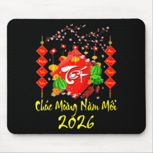 Vietnamese Lunar New Year 2026 Tet Viet Chuc Mung  Mouse Pad