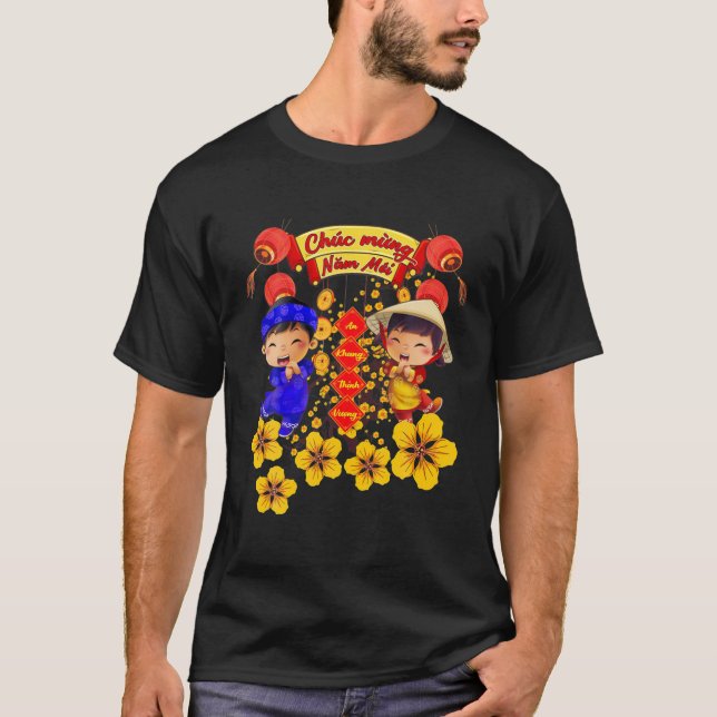 Vietnamese Lunar New Year Tet Viet Tiger Chuc Mung T-Shirt (Front)