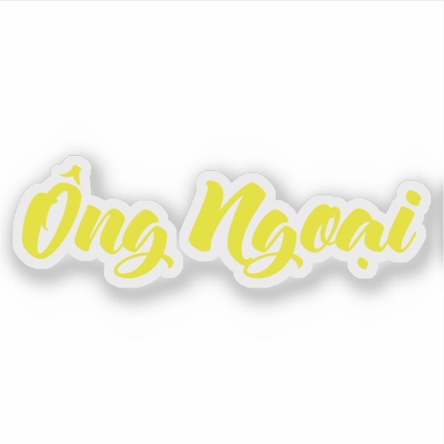 Vietnamese (Maternal) Grandfather - Ông Ngoại Sticker (Front)