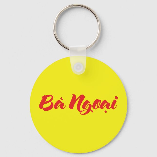 Vietnamese (Maternal) Grandmother - Bà Ngoại Keychain (Front)