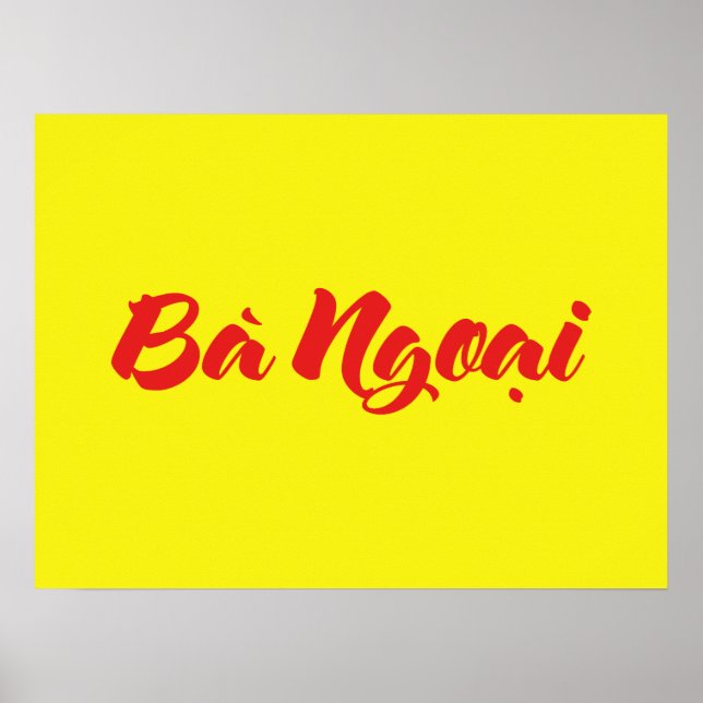 Vietnamese (Maternal) Grandmother - Bà Ngoại Poster (Front)