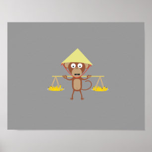 Vietnamese monkey poster