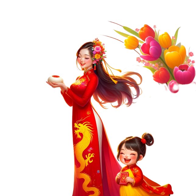 Vietnamese New Year 2024 Acrylic Art (Creator Uploaded)