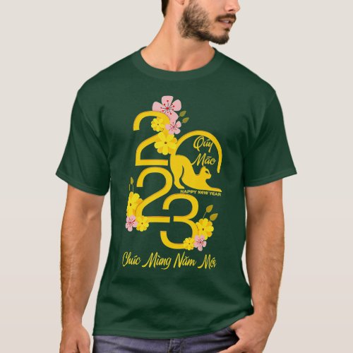 Vietnamese New Year Decorations Tet 2023 Chuc Mung T_Shirt