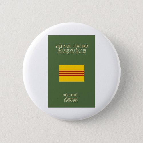 Vietnamese Passport _ Flag of South Vietnam Button