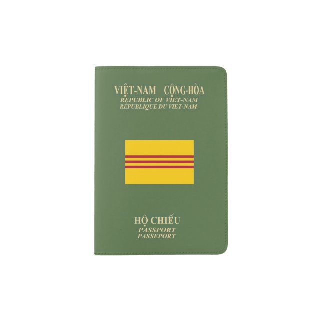 Vietnamese Passport - Flag of South Vietnam Passport Holder (Front)