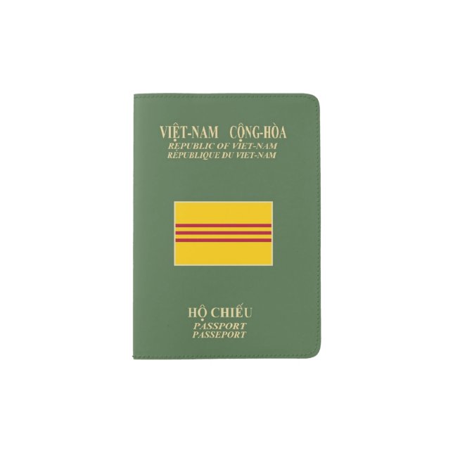 Vietnamese Passport - Flag of South Vietnam Passport Holder (Front)