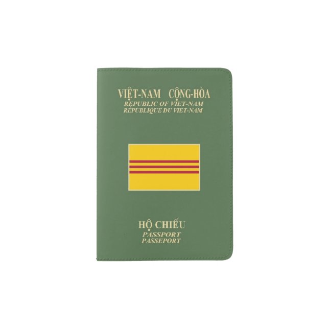 Vietnamese Passport - Flag of South Vietnam Passport Holder (Front)