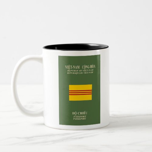 Vietnamese Passport _ Flag of South Vietnam Two_Tone Coffee Mug