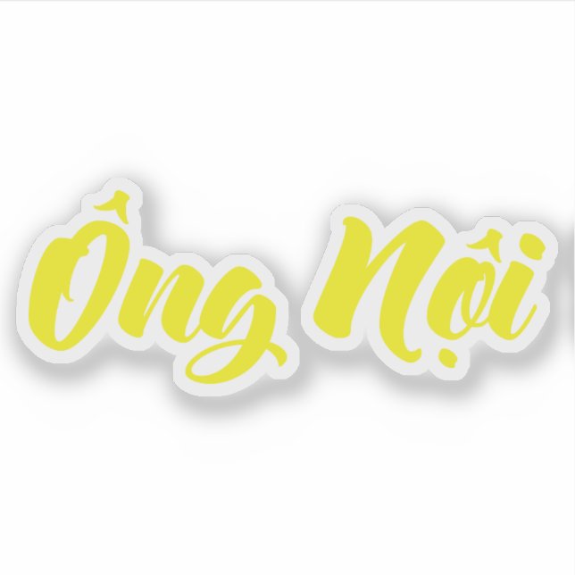 Vietnamese (Paternal) Grandfather - Ông Nội Sticker (Front)