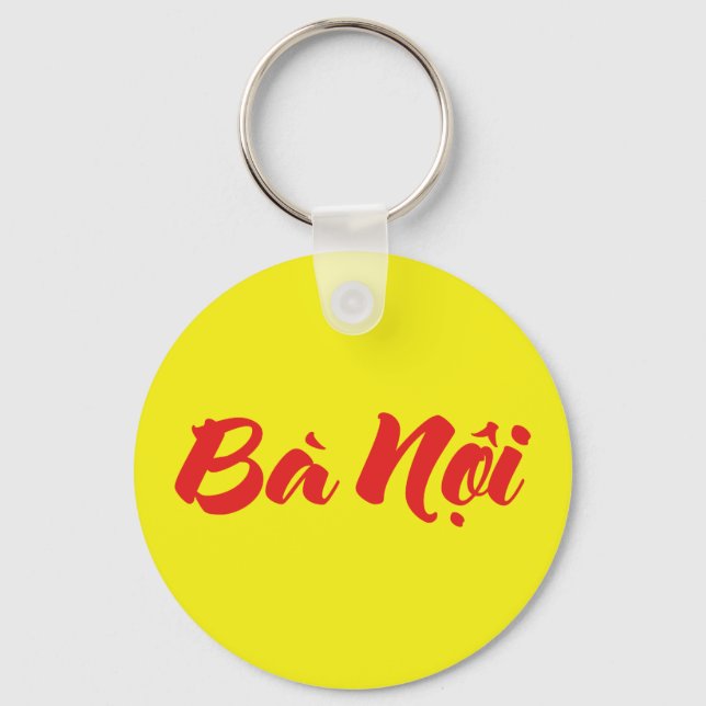 Vietnamese (Paternal) Grandmother - Bà Nội Keychain (Front)
