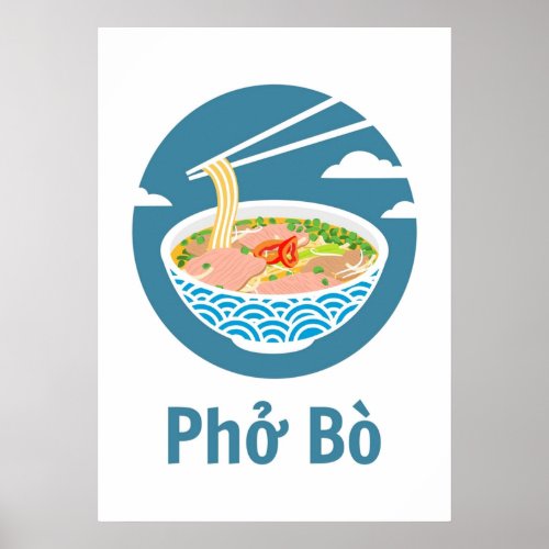 Vietnamese Pho Bo Poster