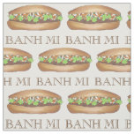Vietnamese Pork Banh Mi Sandwich Food Foodie Fabric