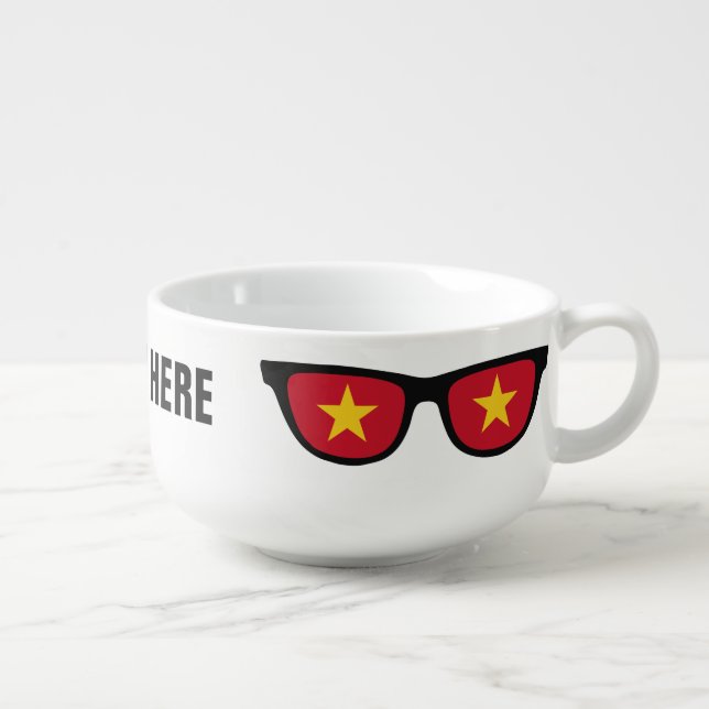 Vietnamese Shades custom soup mug (Left)