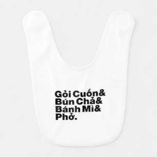 Vietnamese Street Food Baby Bib