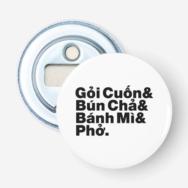 Vietnamese Street Food Bottle Opener (Front)