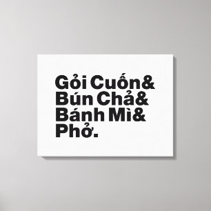 Vietnamese Street Food Canvas Print