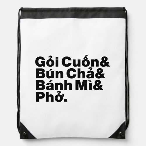Vietnamese Street Food Drawstring Bag