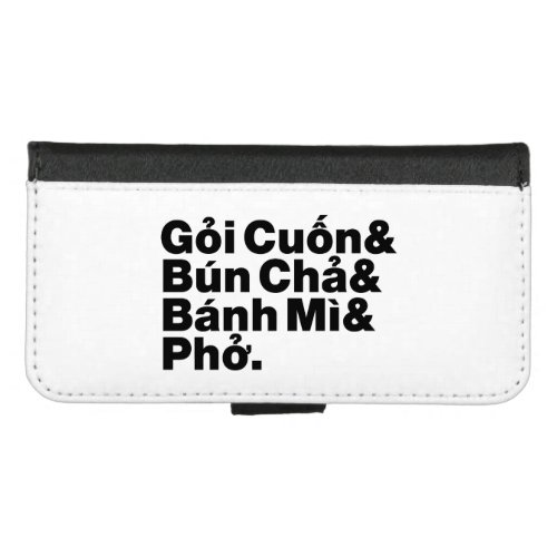 Vietnamese Street Food iPhone 87 Wallet Case