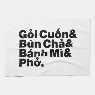 Vietnamese Street Food Kitchen Towel