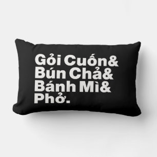 Vietnamese Street Food Lumbar Pillow