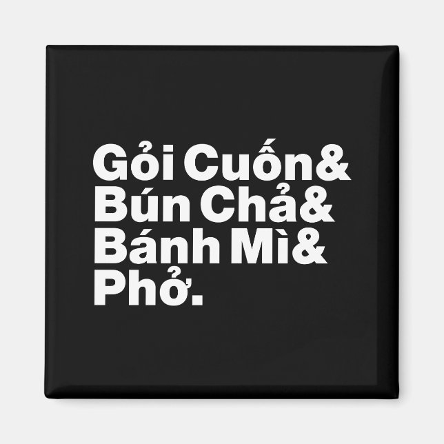 Vietnamese Street Food Magnet (Front)