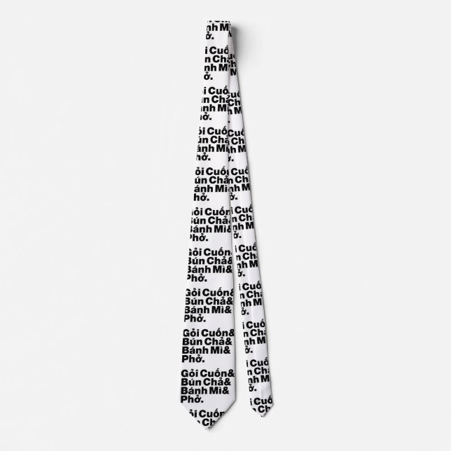Vietnamese Street Food Neck Tie (Front)