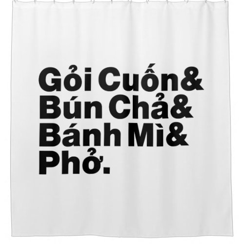 Vietnamese Street Food Shower Curtain