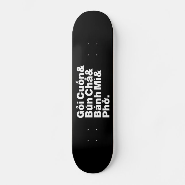Vietnamese Street Food Skateboard (Front)