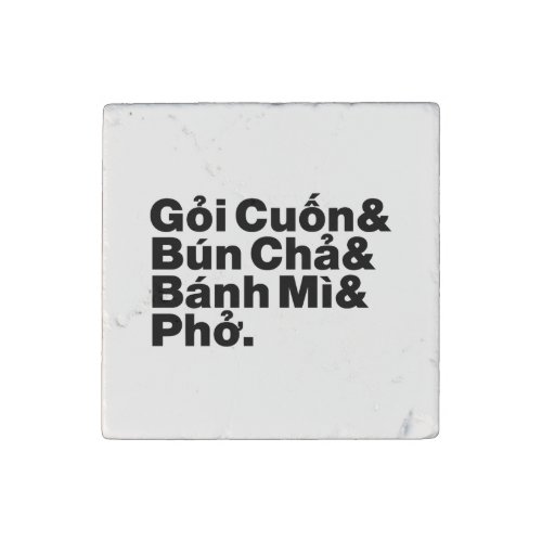 Vietnamese Street Food Stone Magnet