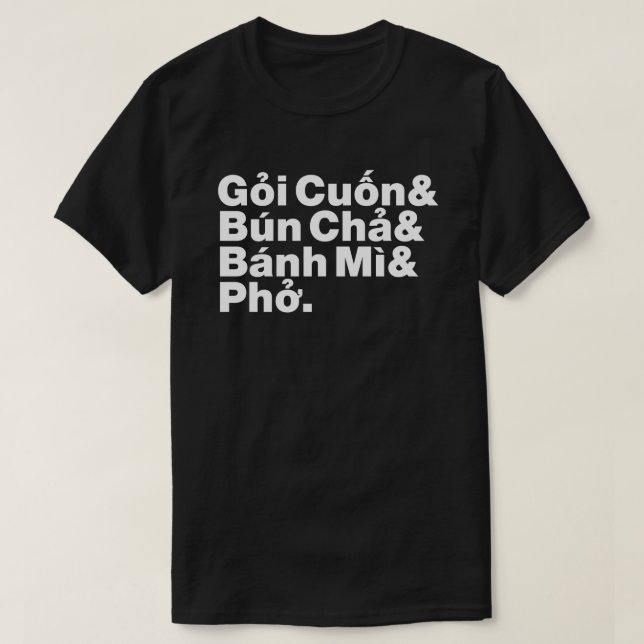 Vietnamese Street Food T-Shirt (Design Front)