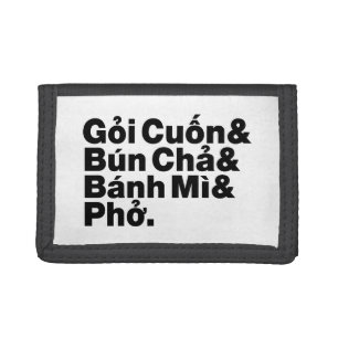 Vietnamese Street Food Trifold Wallet