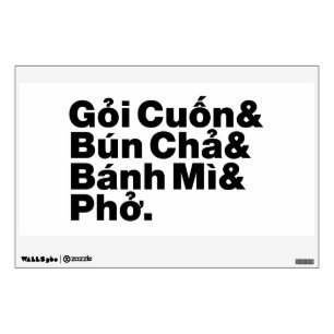 Vietnamese Street Food Wall Decal