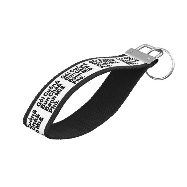 Vietnamese Street Food Wrist Keychain (Angled Up)