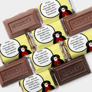 Vietnamese Talking Ms. Penguin Personalized  Hershey's Miniatures