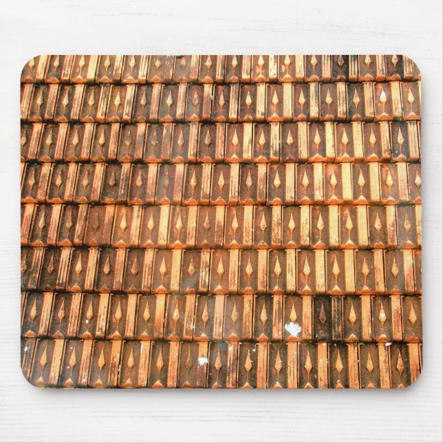 Vietnamese terracotta roof tiles mouse pad (Front)