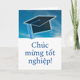 Vietnamese thiệp chúc mừng tốt nghiệp Graduation Card