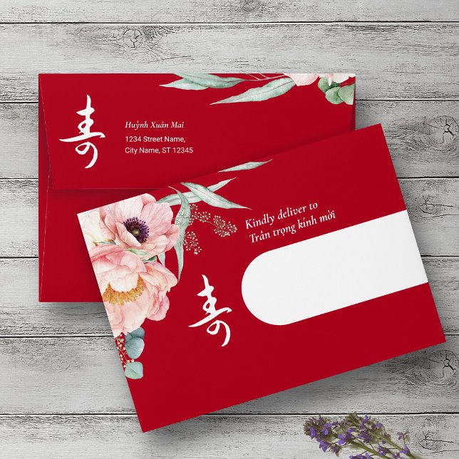 Vietnamese (Thiệp Mừng Thọ) Longevity Birthday Envelope (Creator Uploaded)