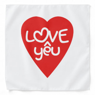 Vietnamese Valentine ♥ Love Yêu ♥ Asian Wordplay Bandana