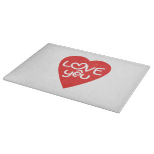 Vietnamese Valentine ♥ Love Yêu ♥ Asian Wordplay Cutting Board