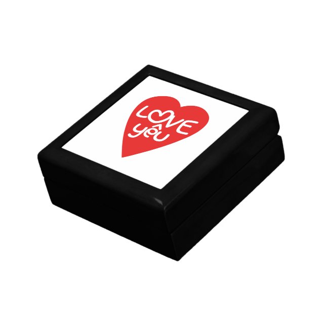 Vietnamese Valentine ♥ Love Yêu ♥ Asian Wordplay Keepsake Box (Side)