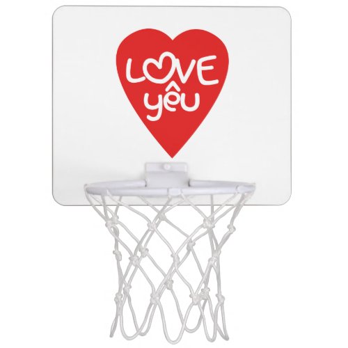 Vietnamese Valentine  Love Yu  Asian Wordplay Mini Basketball Hoop