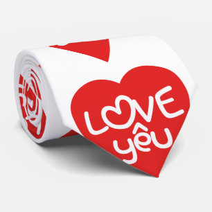 Vietnamese Valentine ♥ Love Yêu ♥ Asian Wordplay Neck Tie