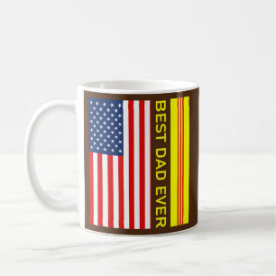 Vietnamese VNCH Flag Viet Nam Cong Hoa Best Dad Coffee Mug