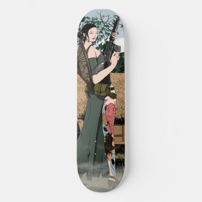 Vietnamese woman skateboard (Front)