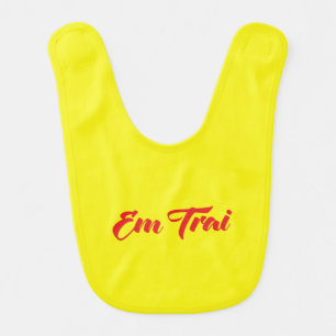 Vietnamese (Young) Brother - Em Trai ~ Tiếng Việt Baby Bib