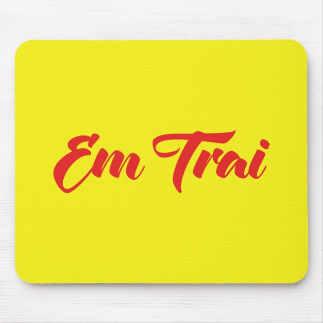 Vietnamese (Young) Brother - Em Trai ~ Tiếng Việt Mouse Pad (Front)