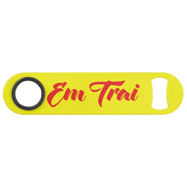 Vietnamese (Young) Brother - Em Trai ~ Tiếng Việt Speed Bottle Opener (Front (Horizontal))